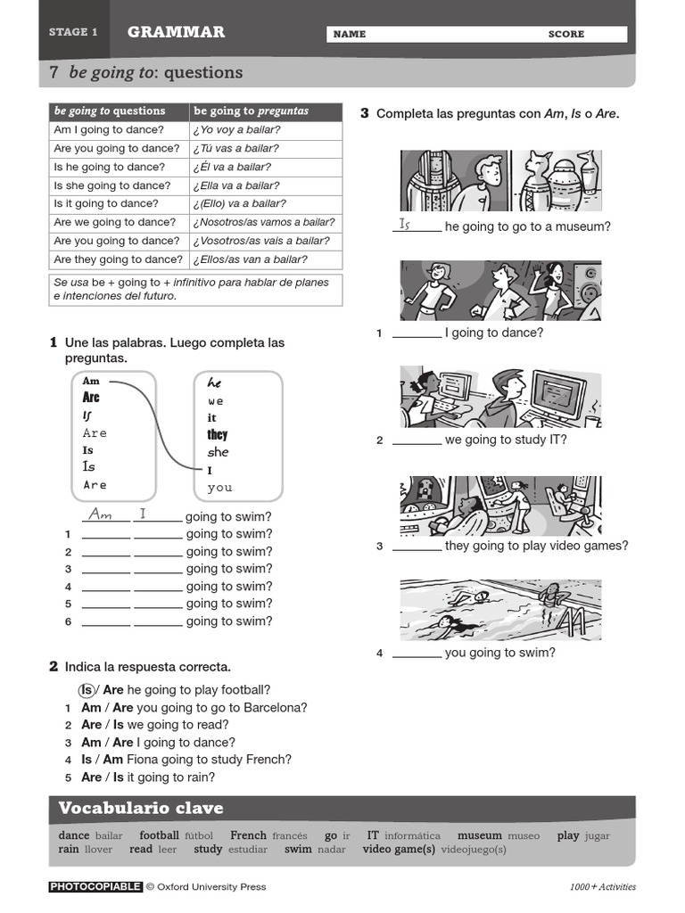 Be Going To: Future Plans Questions | PDF