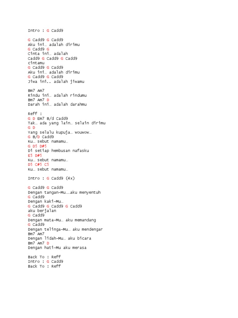 Chord Dewa 19 Satu PDF