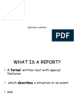 Wrirting A Report