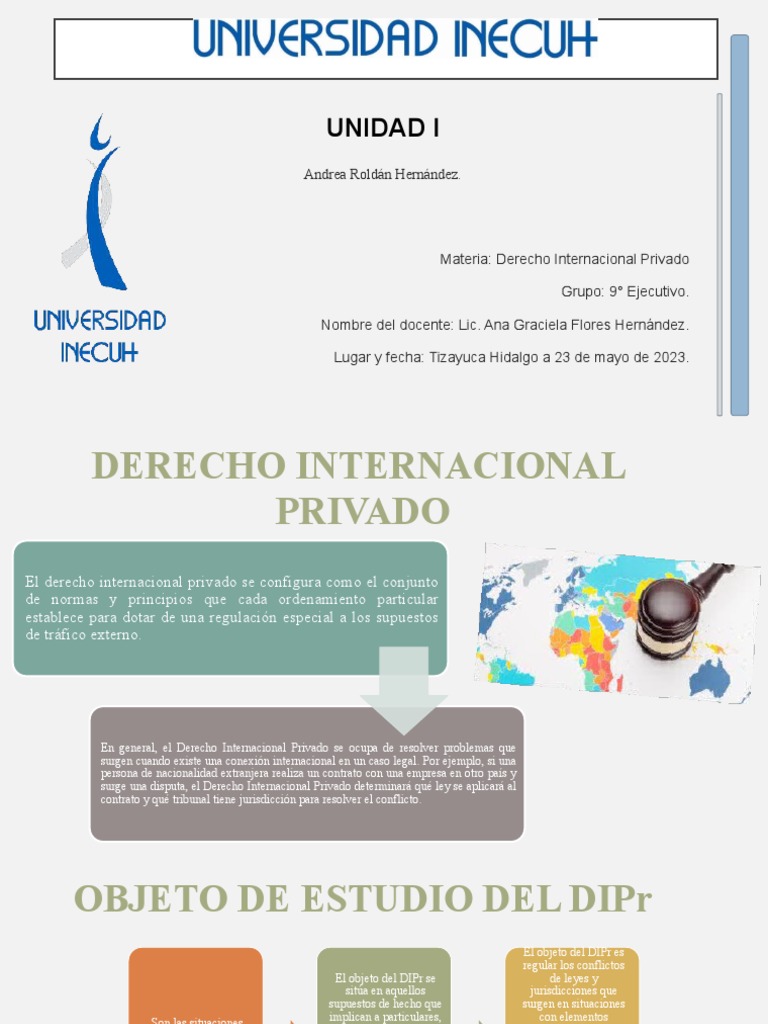 UNIDAD I - Andrea Roldán Hernández | PDF | Legislación | Ley internacional