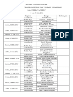 Jadwal Pemimpin Ibadah Bulan Mei