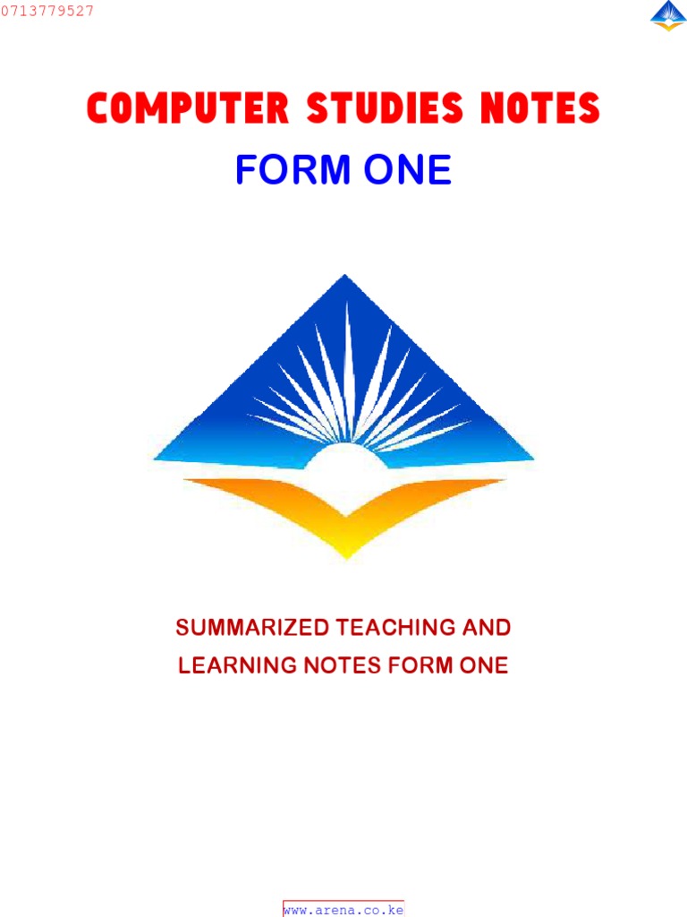 Computer Studies Form One Notes | PDF | Printer (Computing) | Computer ...