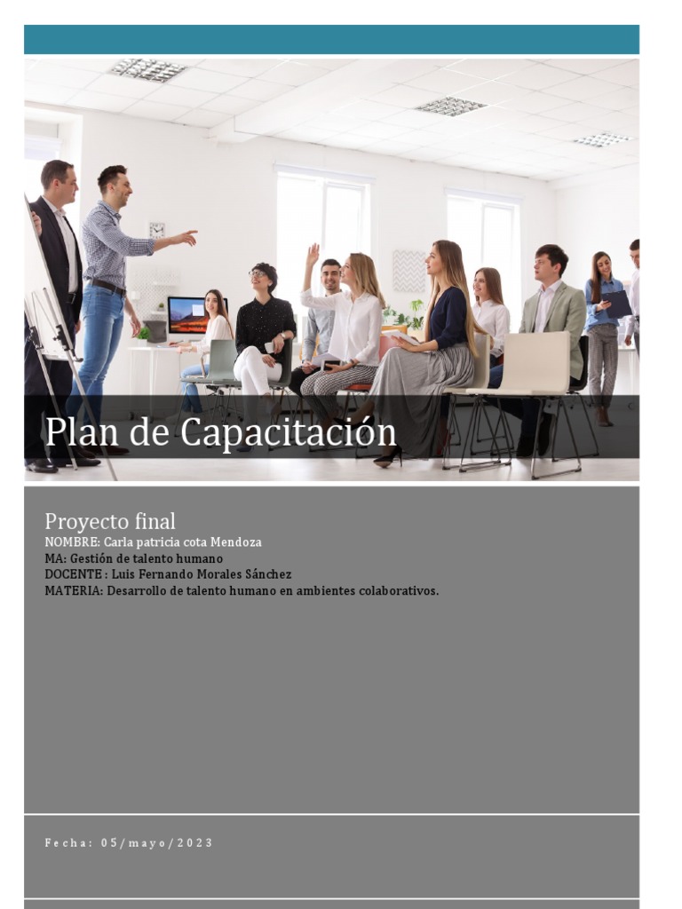 Plan de Capacitación para Jóvenes Emprendedores | PDF | Business ...