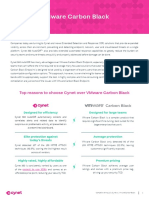 Designed Competitive PDFs Cynet Vs CarbonBlack Battlecard
