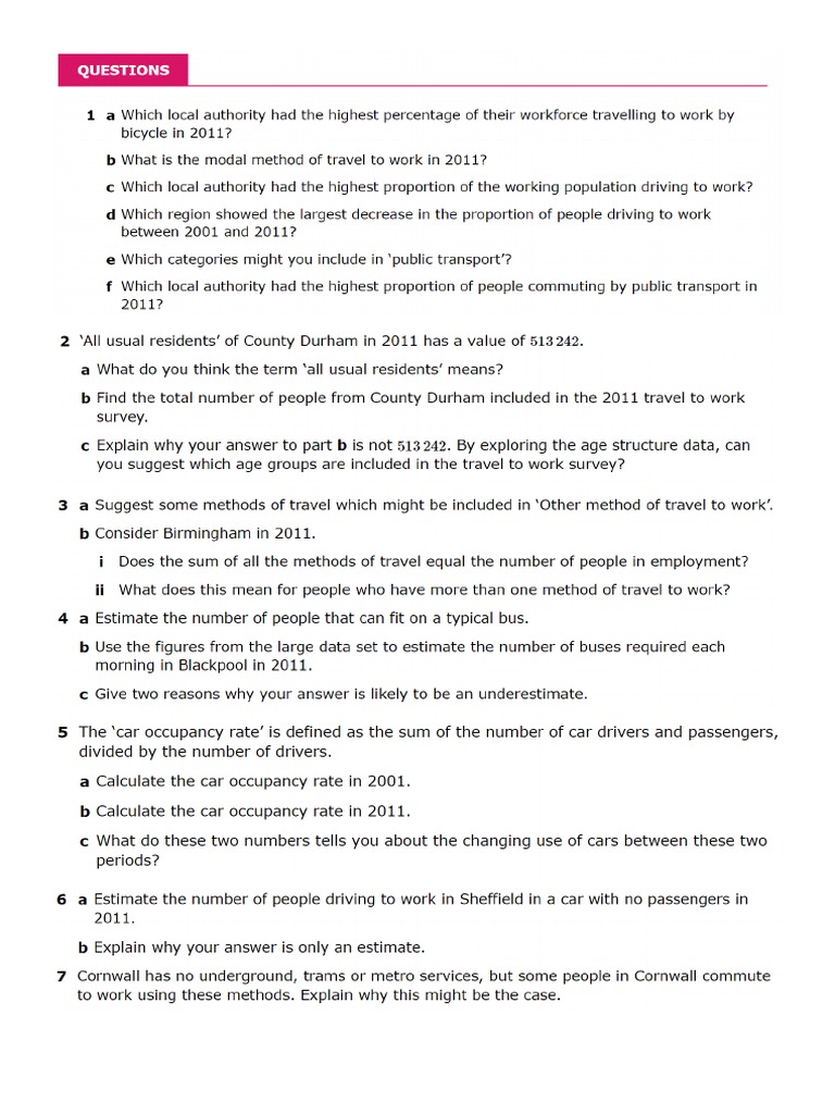 Working With The Large Data Set - Questions | PDF