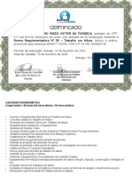 Certificado NR35 - BRUNO RIZZO VICTOR DA FONSECA