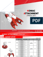 2020 KOMAC-Attachments-Price List