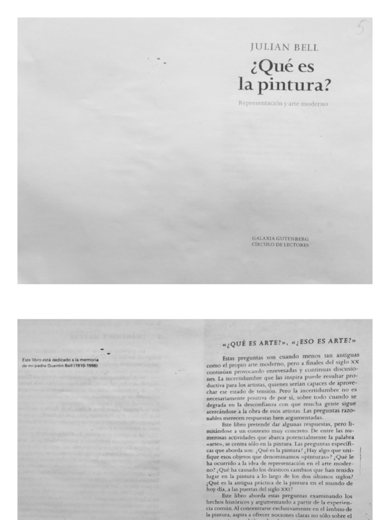 Bell Qué Es La Pintura Cap 1 Pdf