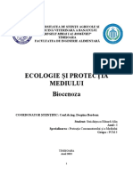 Ecologie Și Protecția Mediului - Biocenoza, Stoichițescu Eduard-Alin, PCM 3