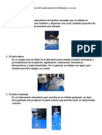 Elementos Del Laboratorio de Biología y Su Uso