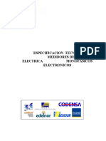 Especificacion Tecnica Medidores de Energia Electrica Monofasicos Electronicos