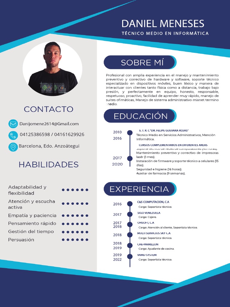 Perfil Profesional de Dani Meneses | PDF