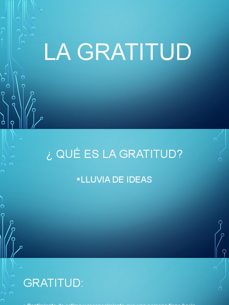 La Gratitud Pdf