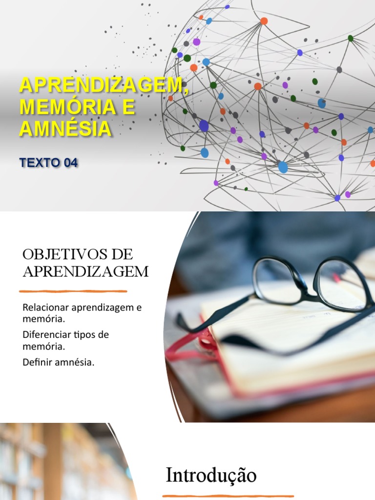 AULA 04 - Aprendizagem Memória e Amnésia | PDF | Memória | Aprendizado