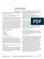 17. Dementia Lenguage Guidelines (Inglés) (Artículo) Autor Dementia Australia