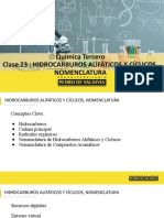 Clase 23 Semana 26 Química Tercero 2021 Hidrocarburos Alifáticos y Cícilicos, Nomenclatura-1