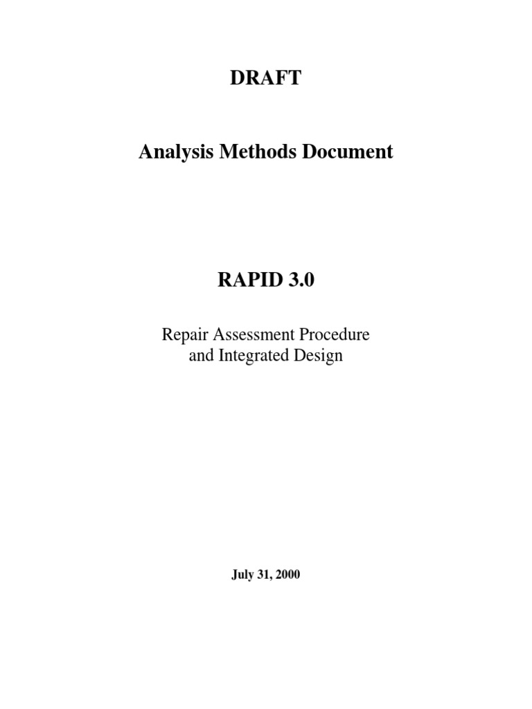 Rapid analysis methods document version 1 0 download free pdf