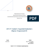 DIN IV, Unidad 2. Seguridad Industrial e Higiene Ocupacional III