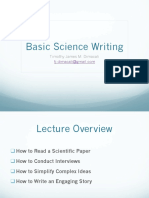 Introduction To Basic Science Writing NSPC