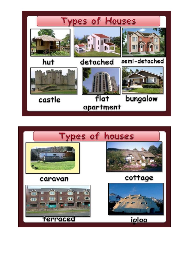 Printable Styles Of Houses Pdf
