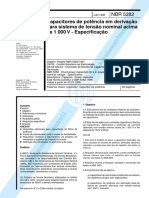 5282-1998 - Capacitores de Potência em Derivação para Sistema de Tensão Nominal Acima de 1000V - Especificação