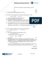 Probability Generating Functions