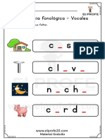 Fichas de Conciencia Fonologica Vocales Elprofe20