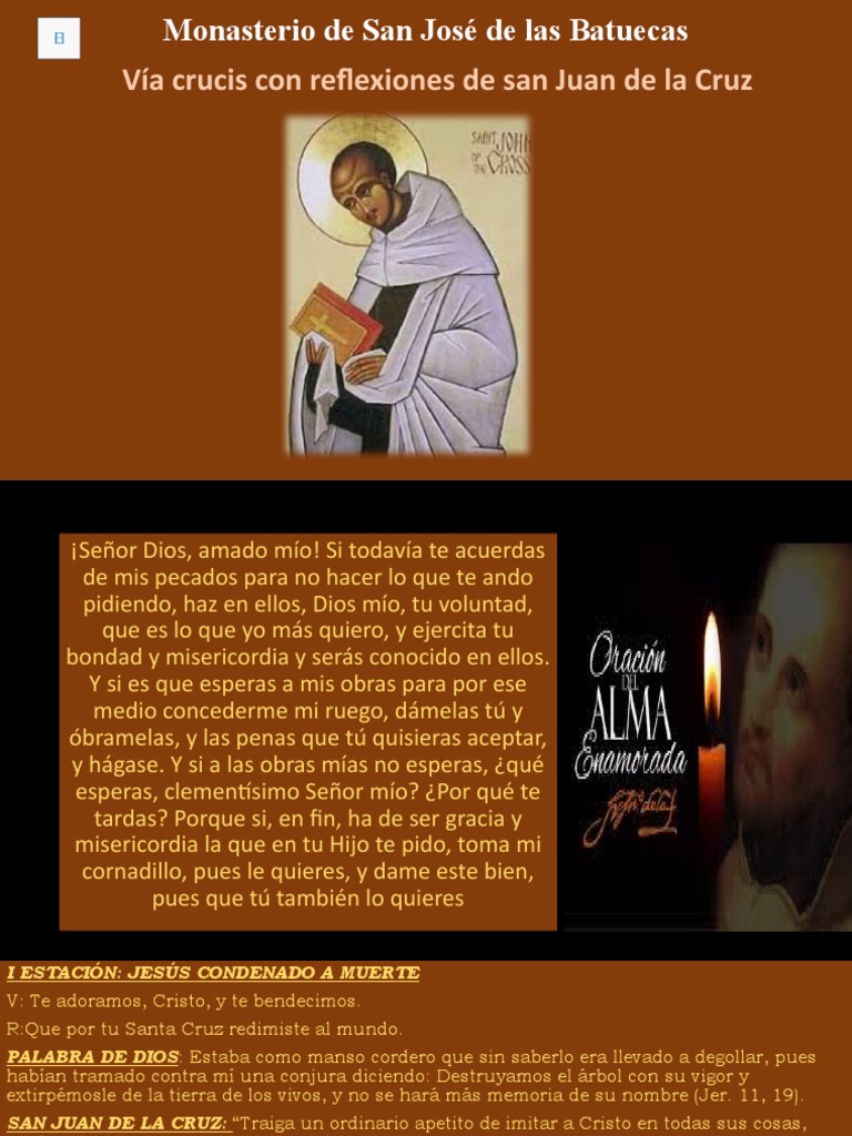 Via Crucis De San Juan De La Cruz 1 Pdf Jesús Cristo Título