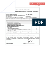Ficha Sintomatologica Covid-19 - 2022