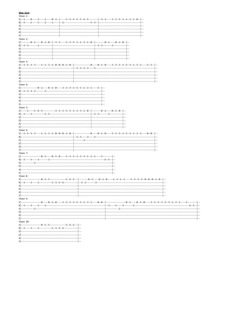 Closing Time Tab Pdf