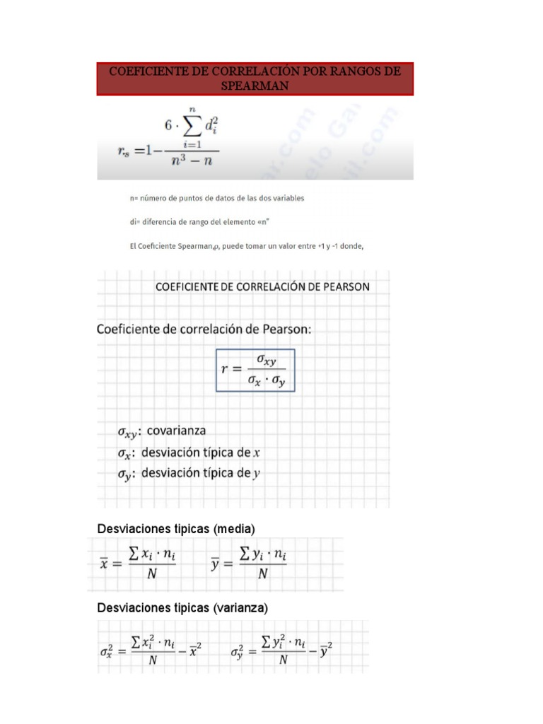 Coeficiente de Correlación Por Rangos de Spearman | PDF | Teoría de la ...