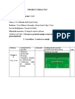 Proiect Didactic Fotbal,Subgrupa 1 EFS,Săptamâna 13
