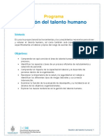 Programa Del Curso - Grstion Del Talento Humano