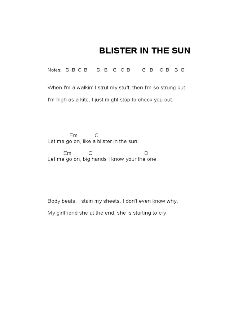 Blister in The Sun V2 PDF