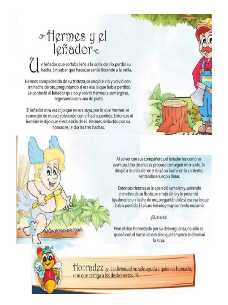 Hermes y El Leñador PDF