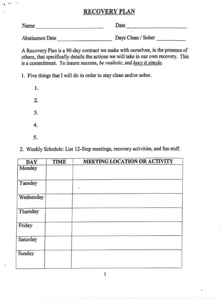 Recovery Plan | PDF