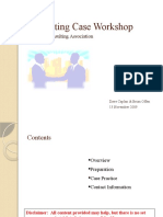 Consulting Case Workshop - Nov 13 2009