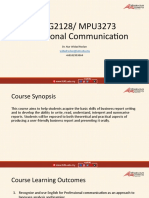 LANG2128 - MPU3273 - Professional Communication (MARCH 2023) - WEEK 1