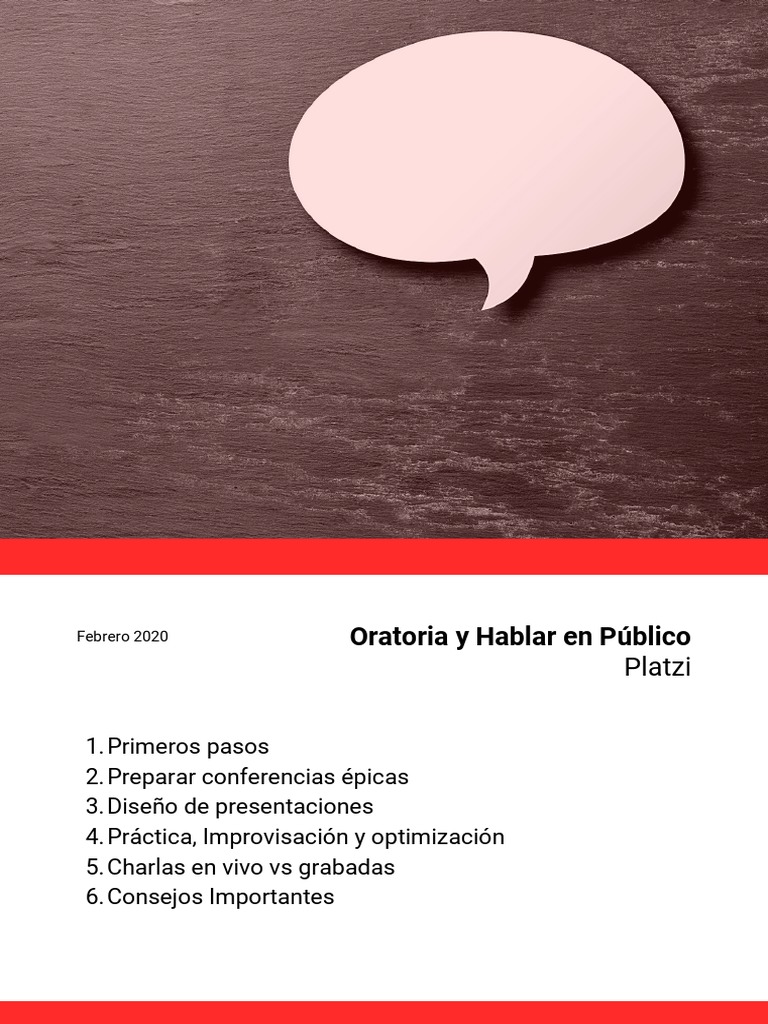 Técnicas Para Hablar En Público Efectivamente Pdf Youtube Tipografía 