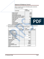 Budgetary Control Assignment