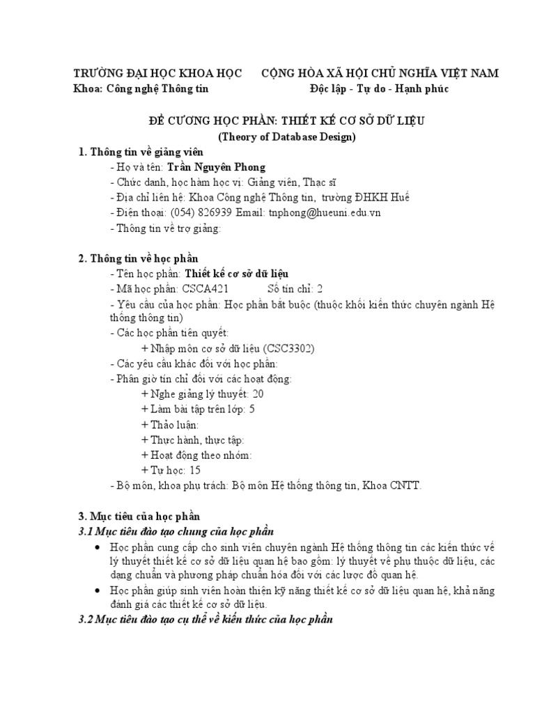 De cuong hp thiet ke co so du lieu pdf