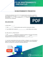 Contrato de Mantenimiento Preventivo