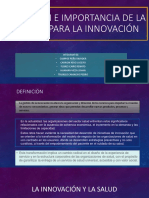 Definicion e Importancia de La Gestion para La Innovacion en Salud