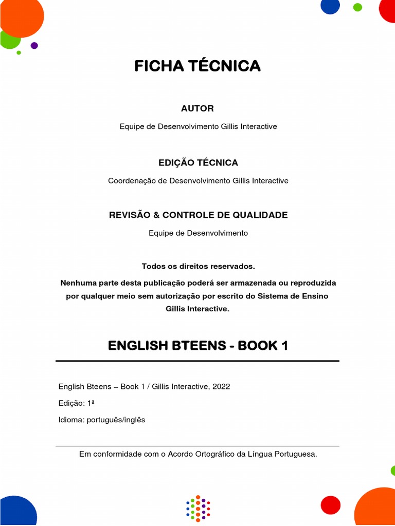 English BT 1 | PDF | Assunto (gramática) | Pronome