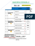 SILABO FISICA 1er AÑO - IIB