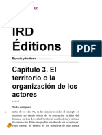 UN5 Espacio y territorio - Capítulo 3. El territorio o la organización de los actores