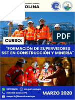 CURSO - FORMACIÓN SUPERVISORES SST CONSTRUCCIÓN Y MINERÍA