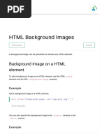 HTML Background Images