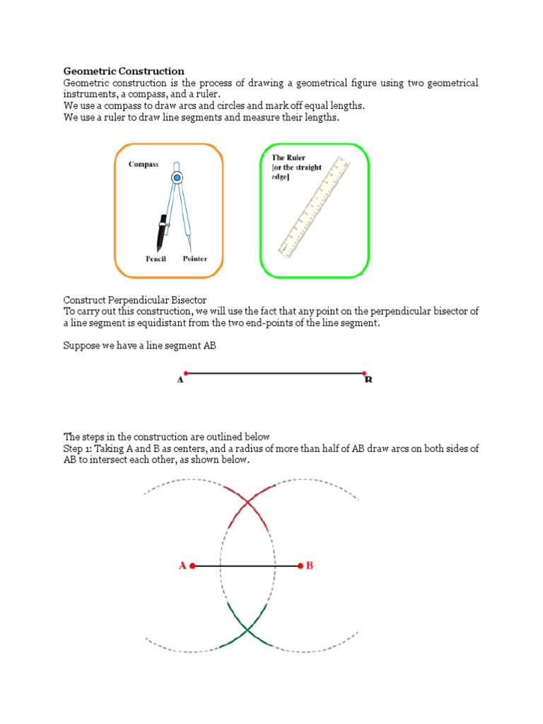 Geometric Construction and Orthographic Projections | PDF | Cartesian ...
