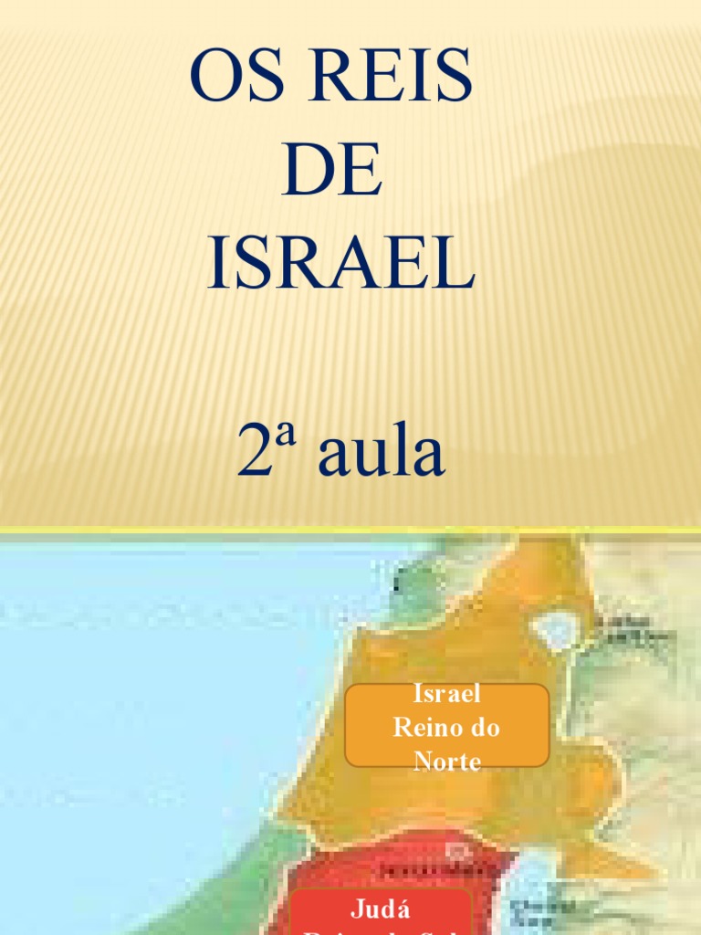Os Reis De Israel 2 Aula Pdf